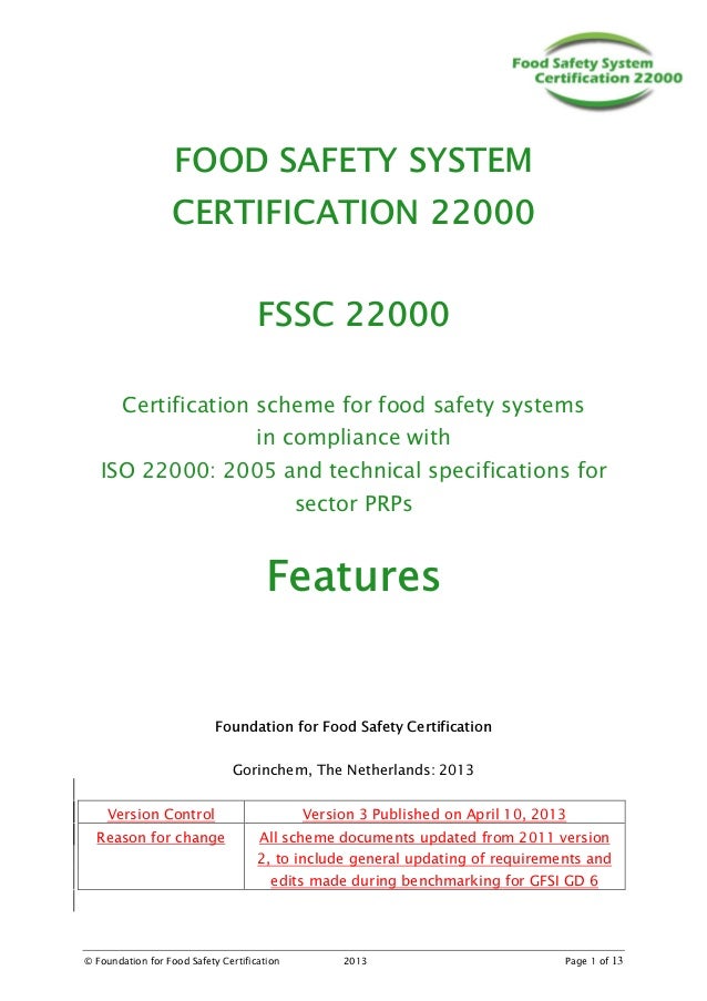 Fssc 22000 стандарт скачать в pdf